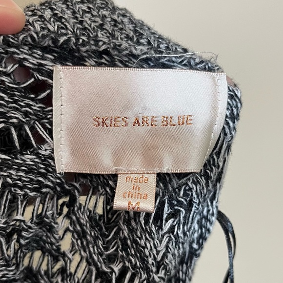 Skies Are Blue Open Front Cardigan Sweater - Picture 7 of 11